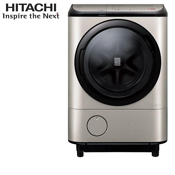 【HITACHI 日立】聊聊更便宜 BDNX125FH 日本製 左開式 12.5公斤智能自動投洗滾筒式洗脫烘