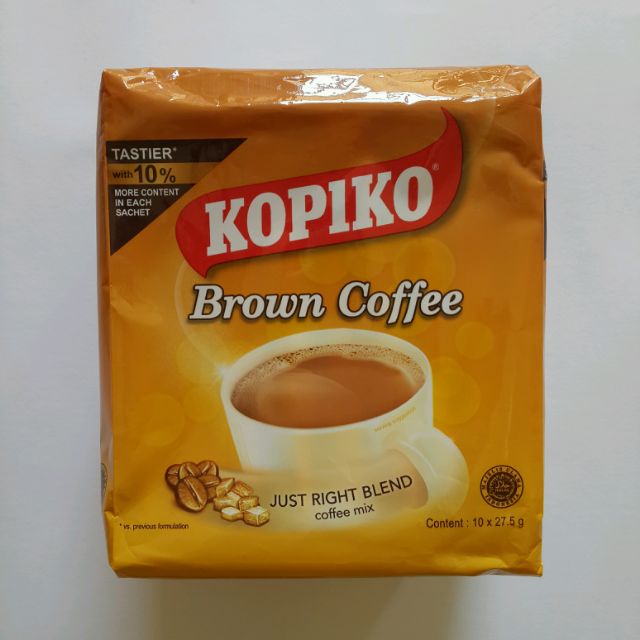 KOPIKO 三合一即溶黃糖咖啡 275g 印尼 咖啡 黃糖咖啡 BROWN COFFEE KOPI