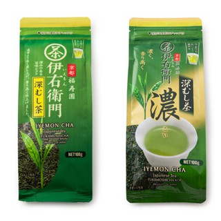 😻三花喵【預購到6/6，6月底出貨】京都 福壽園-伊右衛門，蒸菁綠茶/蒸菁綠茶(濃)(茶葉100g)