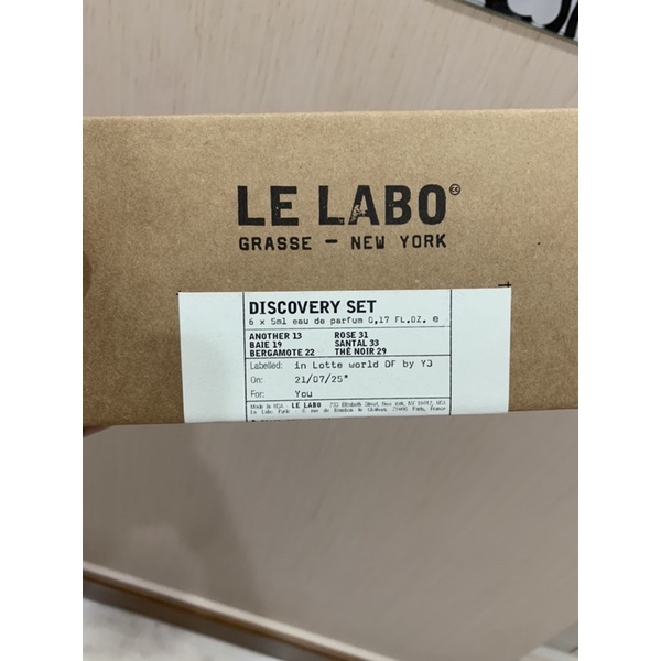 二手 Le Labo discovery set 六入組 lelabo 小樣 13 29 22 33 31 19 拆賣