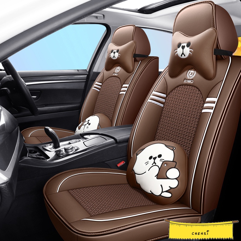 定制適合通用型汽車座椅套 PU 皮革前座+後座,專為金科 W203 Swift Benz 製造
