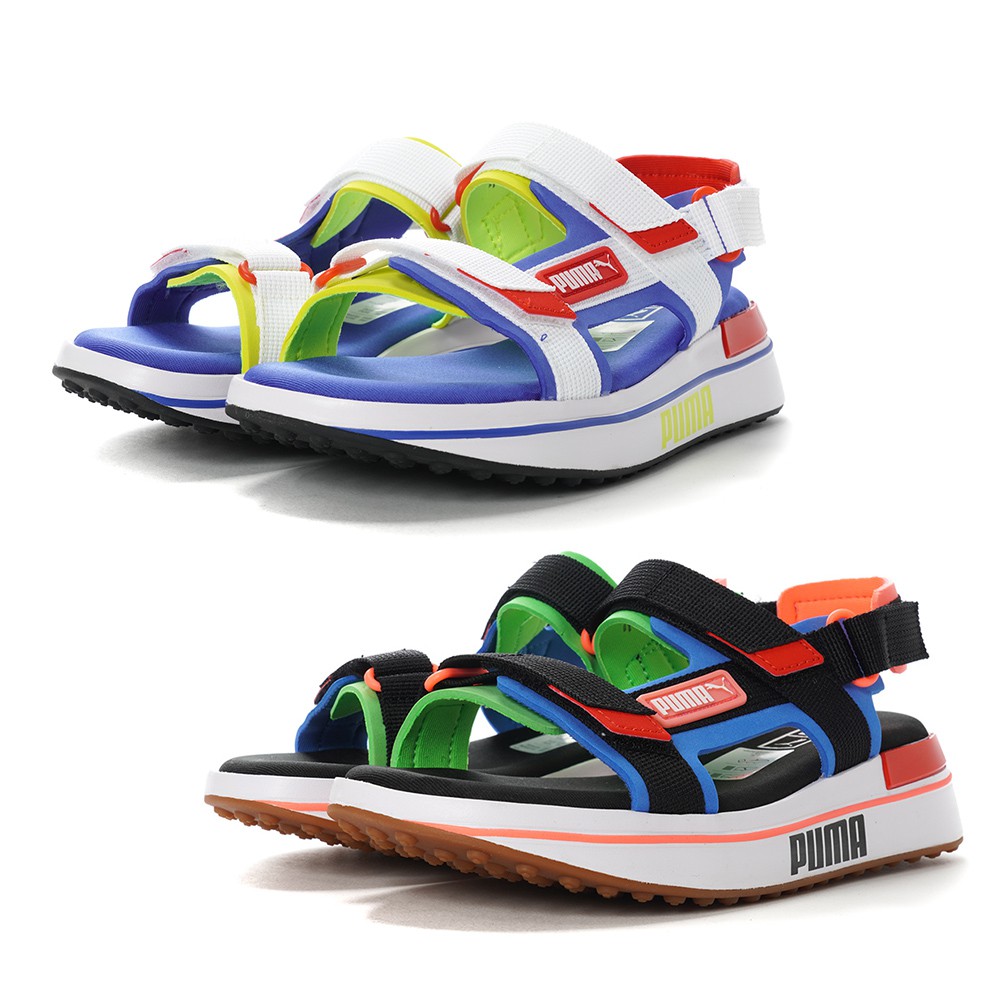 PUMA Future Rider Sandal 女款 拼色 涼鞋 37196401 黑色 22CM 特價