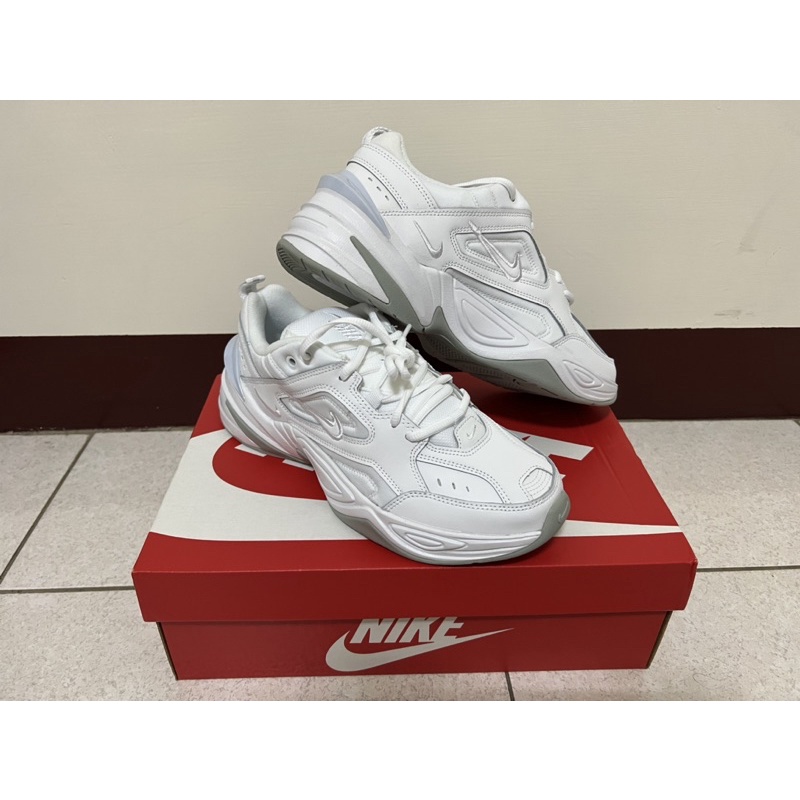 [全新55折免運]台灣正版公司現貨NIKE M2K TEKNO 25cm 全白老爹鞋 AV4789-101 12H內發貨