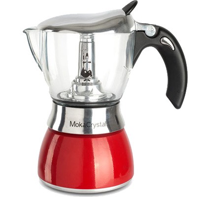 【義大利第一品牌Bialetti】水晶玻璃摩卡壺(MOKA Crystal)-寶石紅