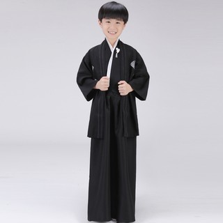 相撲服裝武士道男孩角色扮演服裝日本兒童和服浴衣傳統武士長袍萬聖節服裝兒童表演服裝