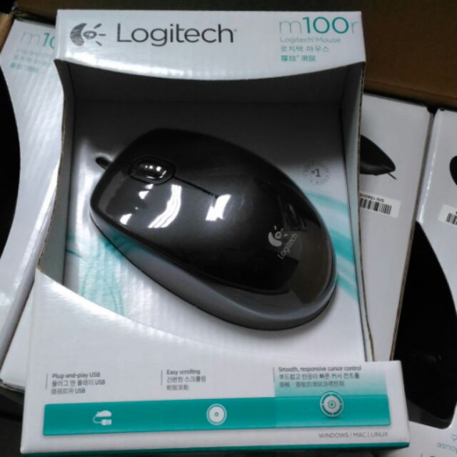【超商免運】羅技 Logitech M100r USB有線滑鼠 原廠