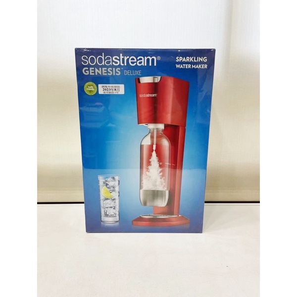 小淘家電鋪 Sodastream Genesis Deluxe氣泡水機 紅 蝦皮購物