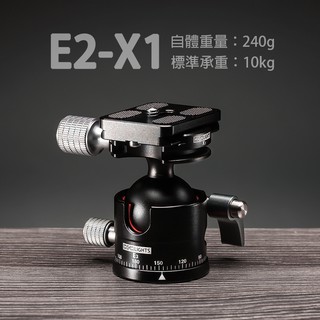 ◎兔大叔◎ 含稅 HIGHLIGHTS 雄火 E2-X1 球型 雲台 Arca-Swiss規格 承重10kg