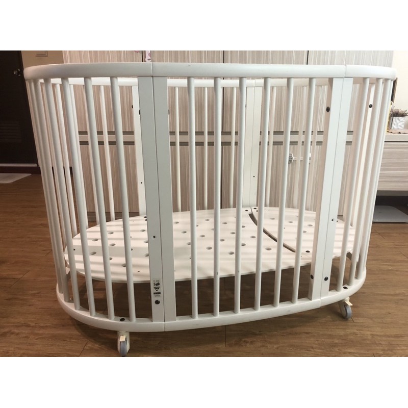 Stokke Sleepi挪威嬰兒床 -中床白色款