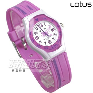 Lotus 時尚錶 小巧可愛 小圓錶日本機蕊 數字活力腕錶 女錶/學生錶/兒童手錶 TP2092L-02粉紫【時間玩家】