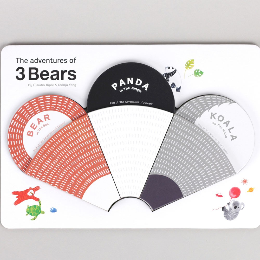 The Adventures Of 3 Bears 熊熊冒險故事趣味圖畫紙卡
