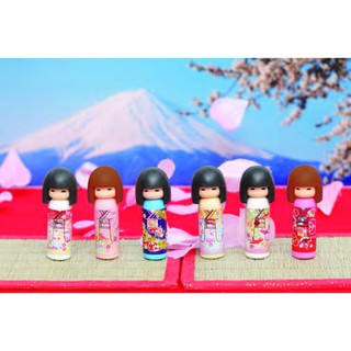日本 iwako 造型可愛環保橡皮擦 - [ER-COK001 ] 小芥子, kokeshi 6件一組