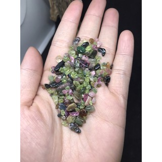 混合橄欖石和電氣石晶片,20g 風水淨化袋