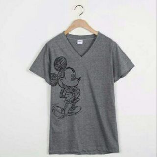 【檸檬樹雜貨屋】全新 正韓 Disney 米奇V領短袖棉T恤