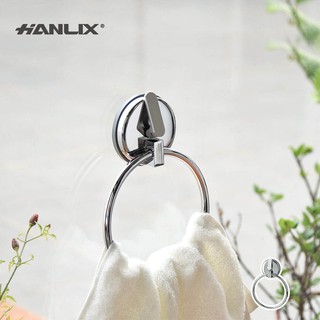 現貨贈輔助貼【Hanlix 亨利士】MIT臺灣製 重型吸盤毛巾環【9480001】強力吸盤耐重10kg 擦手巾架 抹布架