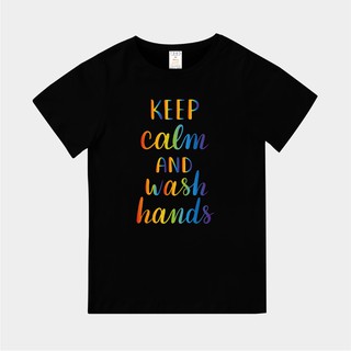T365 臺灣製造 MIT CORONAVIRUS COVID-19 KEEP CALM WASH 彩虹配色 親子裝 T