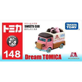 日本 現貨 絕版收藏TOMICA 夢幻小汽車 Sweets car 森永巧克力餅乾車 no. 148