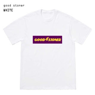 🚗 GOOD STONER 翅膀 短踢 白 翻玩 GOOD YEAR LOGO t-shirt