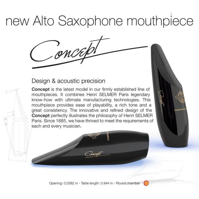 §唐川音樂§【Selmer Concept Alto 中音吹嘴 + Air Music Pro 束圈專業套裝組】