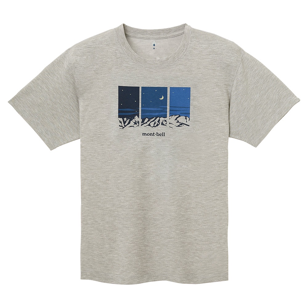 日本 Mont-bell | WICKRON  T-shirt 短袖快乾排汗衣 | 男女適用 | 碳灰色