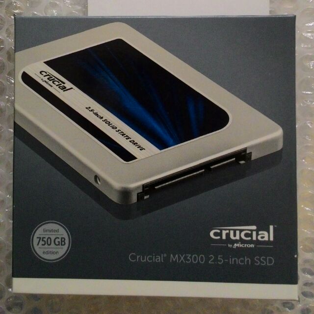 美光 Micron Crucial MX300 750GB SATAⅢ固態硬碟7mm