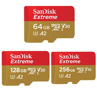 SanDisk 64G 64GB 128G 256G microSDXC Extreme 4K U3 A2 手機記憶卡
