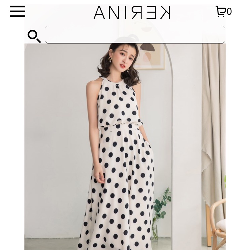 Anirek 復古法式波點洋裝 size L全新