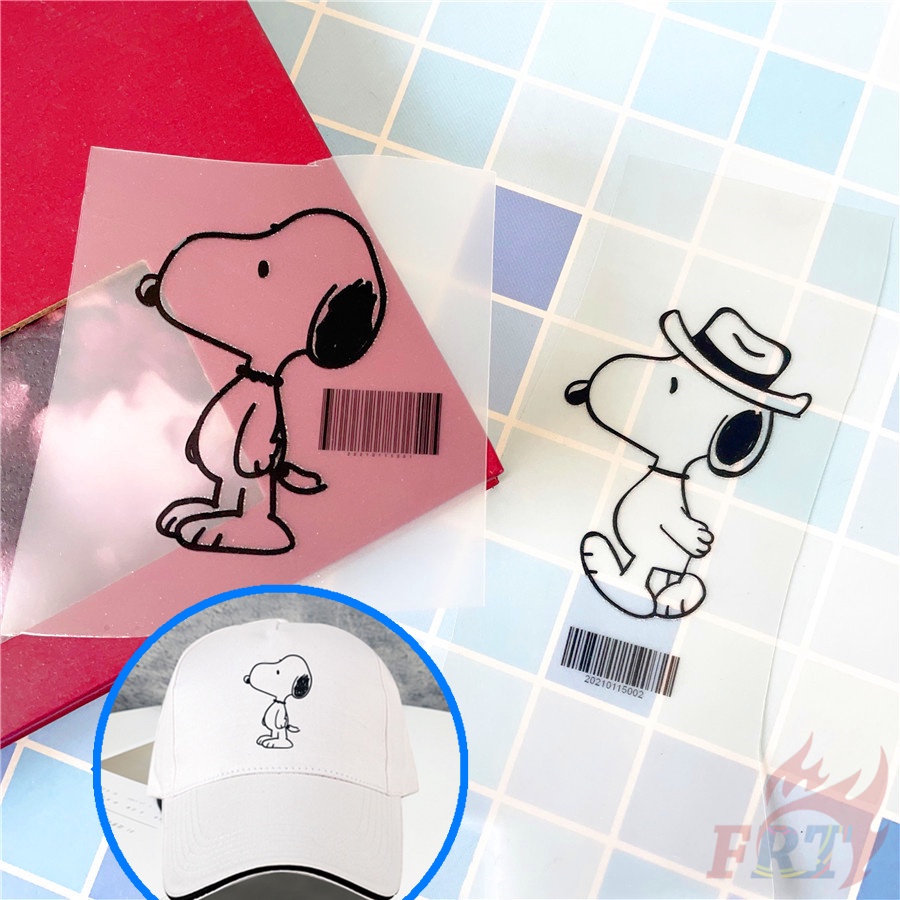 ✪ 可愛卡通史努比 Snoopy 冷撕燙畫貼 ✪ 1個裝 DIY防水熨燙貼紙 A級柯式熱轉印貼 衣服鞋帽印花圖案貼