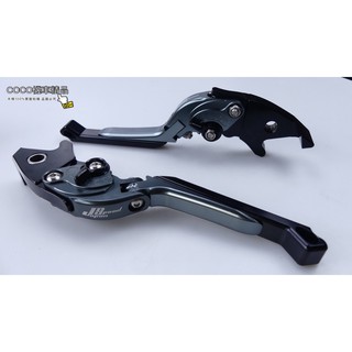 COCO機車精品 免運 JS 七段可調 伸縮拉桿 可折拉桿 煞車拉桿 適用 雷霆王 雷霆 S 雷霆 150 G6 黑