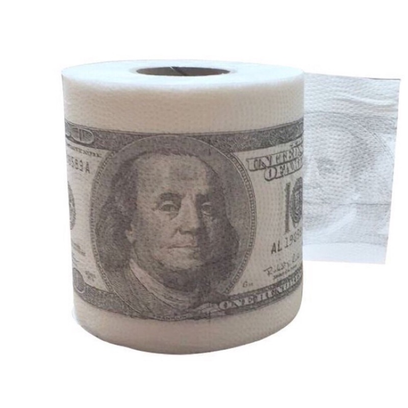 美金 鈔票 衛生紙 捲筒衛生紙 創意