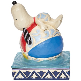 Enesco 精品雕塑 Snoopy 史努比海灘球居家擺飾 EN28672