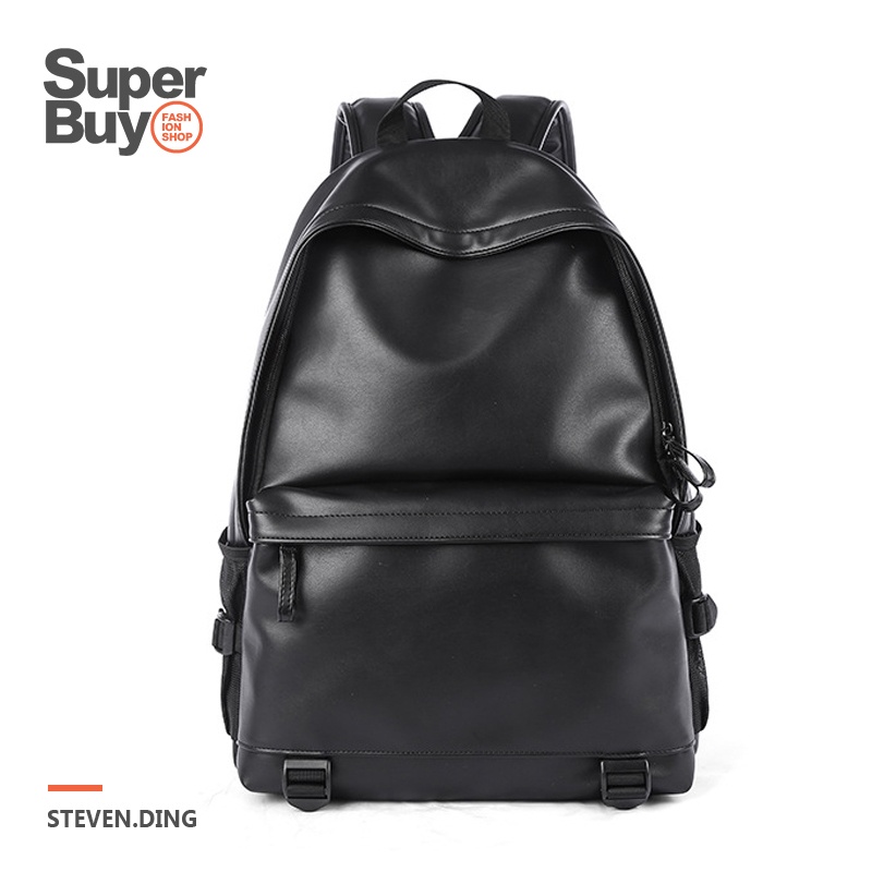 【Superbuy】大容量後背包/皮革雙肩包 14/15.6吋筆記本電腦包/筆電包 防盜通勤包/防水戶外旅行包韓版書包