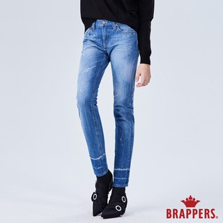 BRAPPERS 女款 新美腳ROYAL系列-彈性褲口漸層八分褲-淺藍