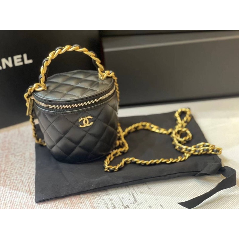 Chanel 最新款 手柄水桶包 黑金 正品代購歐洲代購