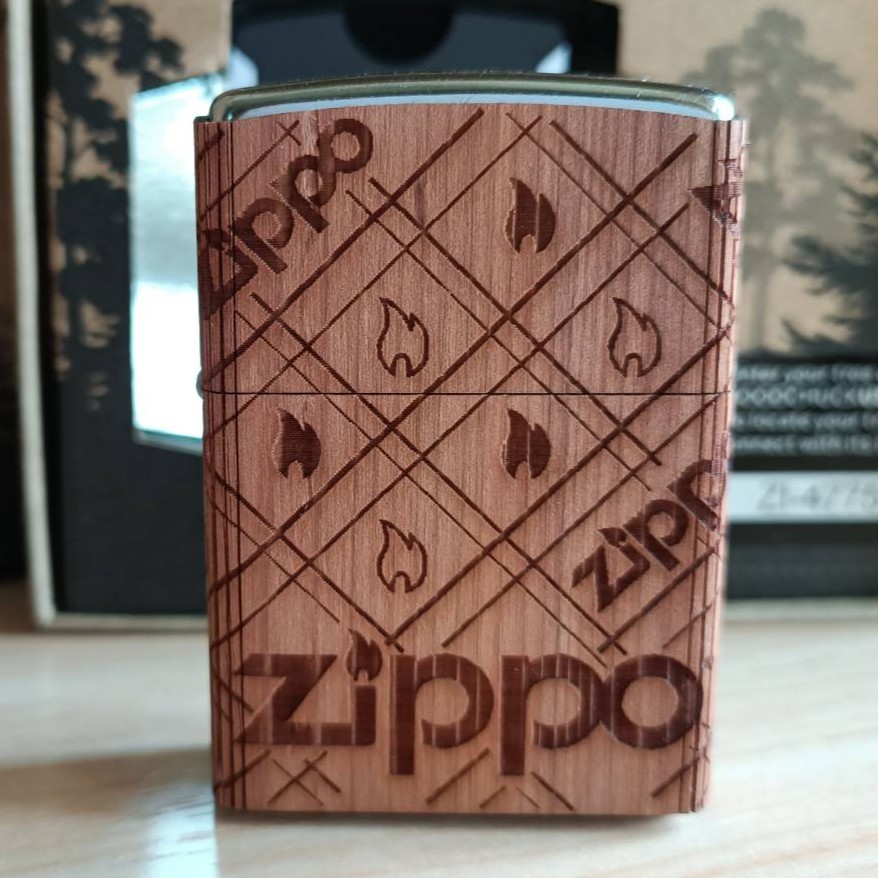 【現貨】美國 Zippo 打火機 正品 WOODCHUCK  雪松木貼片  買一顆種一棵(型號.49331)