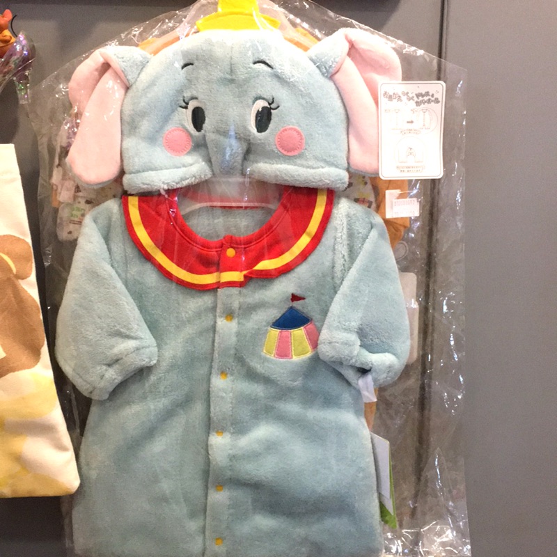 Yulika東京漫步 日本迪士尼限定 小飛象2用保暖包屁外衣80cm（現貨）