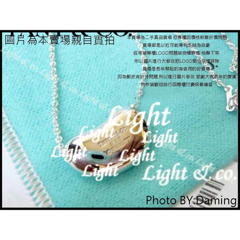 【Light】二手真品 925純銀 經典款 相思豆 大豆 項鍊 豆 豆子 BEAN TIFFANY