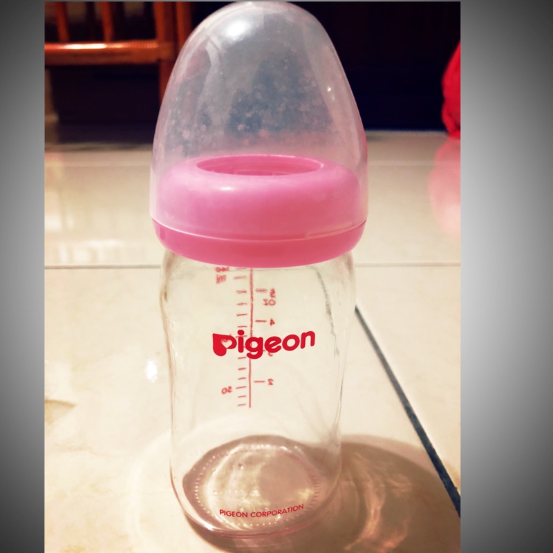 二手Pigeon  160ml寬口玻璃奶瓶+二手小獅王320ml  ppsu 標準奶瓶