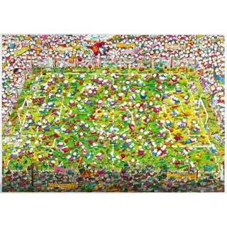 Heye 德國 三角盒 拼圖 Crazy World Cup 瘋狂世界盃 足球比賽 4000片