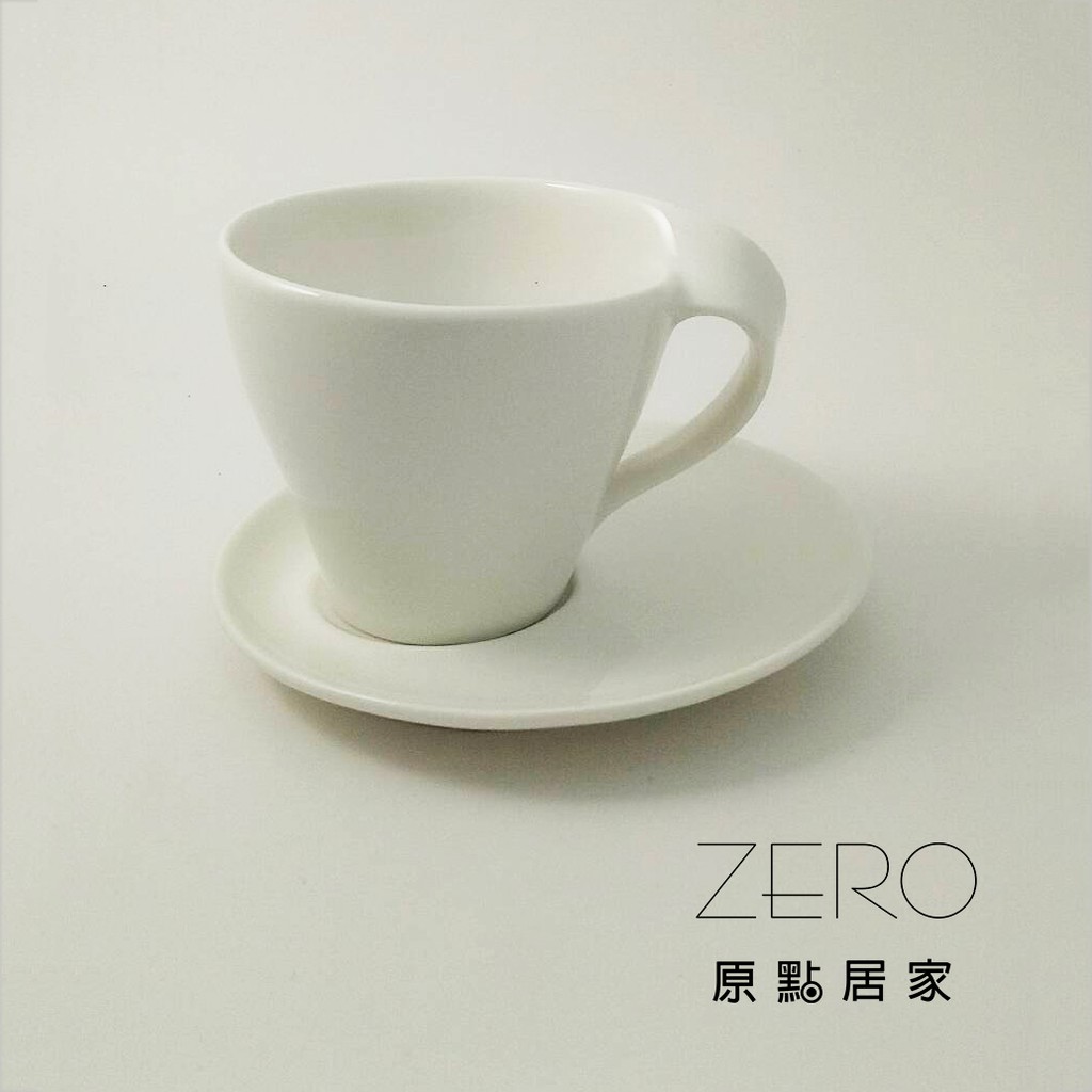 韓國流線手把設計杯盤組 咖啡杯 花茶杯120ml 陶瓷杯 杯盤組