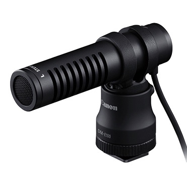 王冠攝影社 Canon DM-E100 指向性立體聲麥克風 公司貨 短片拍攝 影音創作 減少風噪影響 即插即用 聲音錄製