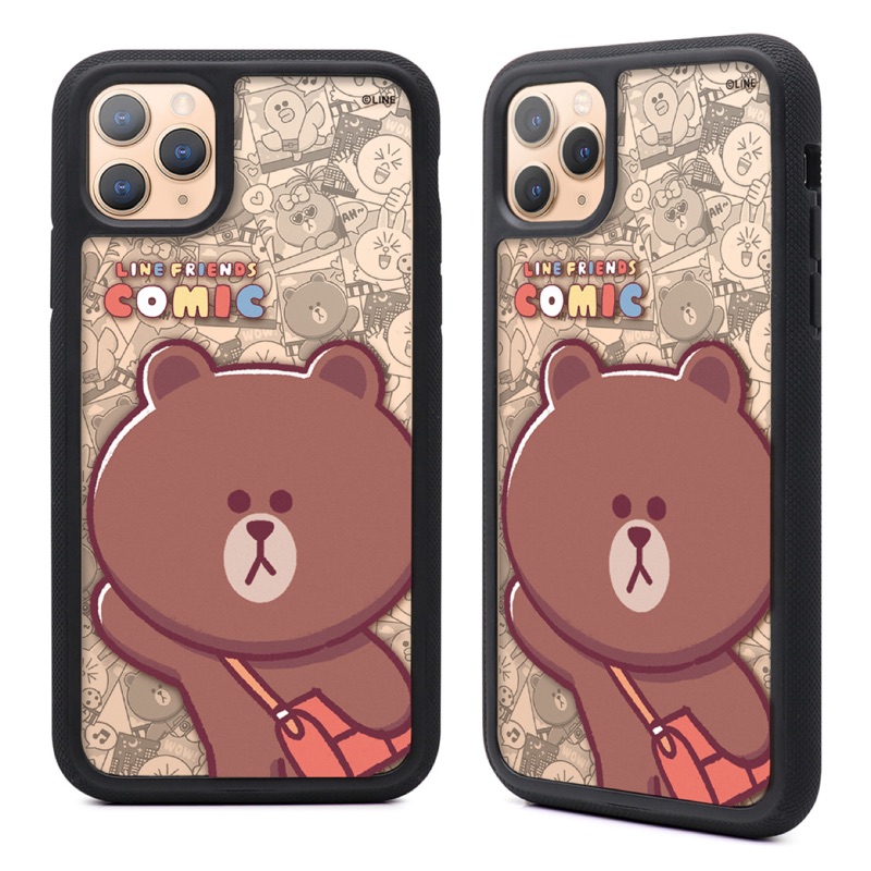 正版貨 Iphone11 ProMax GARMMA LINE FRIENDS 雙層彩繪透明防摔殼 漫畫熊大 手機殼