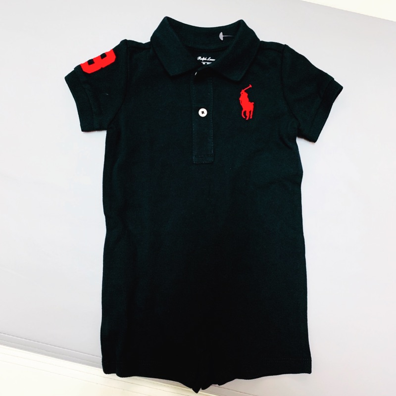 全新Ralph Lauren RL 嬰兒polo衫包屁衣標籤線未拆 6M 70cm