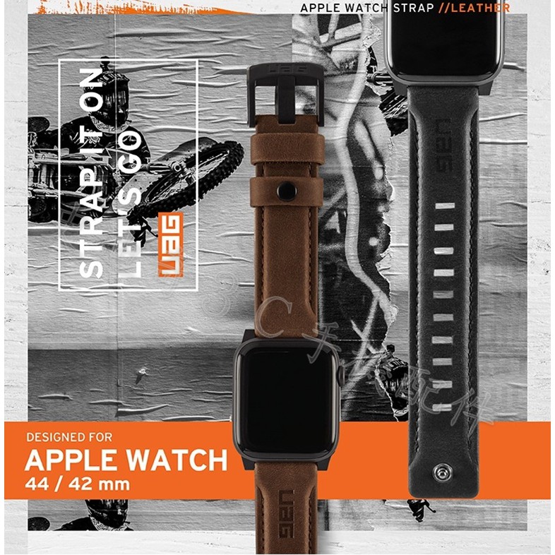 ﹤UAG﹥ Apple Watch 38mm / 40mm / 42mm / 44mm 皮革錶帶