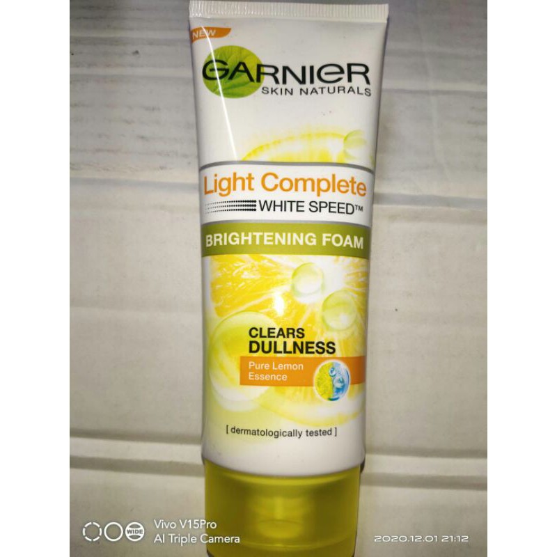 pencuci muka garnier light complete