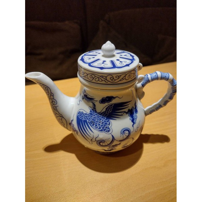 金門宏玻陶瓷 精緻 青花瓷 茶壺