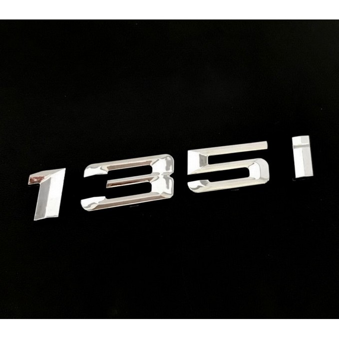 圓夢工廠 BMW 寶馬 E87 E88 F20 F21 135i 135I 鍍鉻字貼 車標 字標 同原廠款 字高2cm