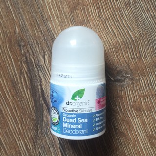 英國製 Dr. Organic Dead Sea Deodorant 有機 死海鹽 滾珠體香劑 新品
