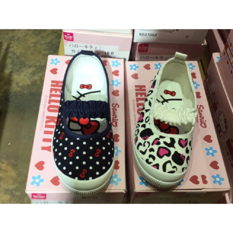 【璽兒日貨】日本製ASAHI可愛Kitty平底鞋 布鞋 幼兒園室內鞋 小孩 大人 親子鞋 休閒鞋