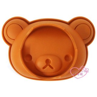 ♥小公主日本精品♥RK拉拉熊懶懶熊輕鬆熊矽膠蛋糕模造型模模具盒果凍巧克力手工皂蛋糕模具11161905